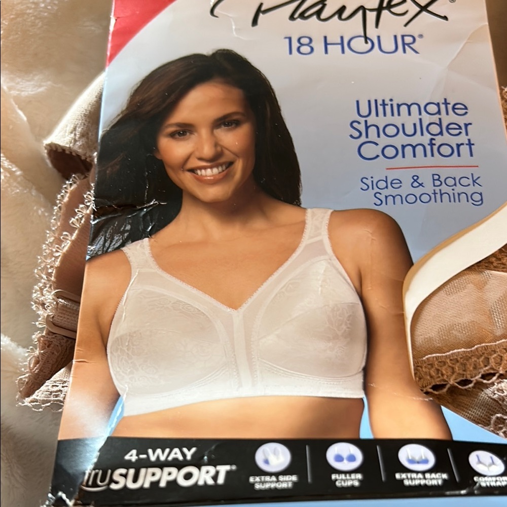 Playtex Women's White Comfort Bra